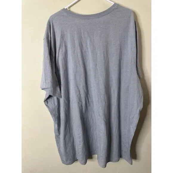 Adidas Short Sleeve T-shirt Men's Gray 4XL With Logo I - Picture 5 of 5